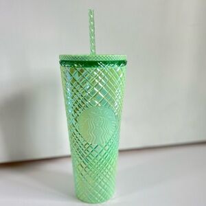 Starbucks 2024 Mint Jade Green Jeweled Venti Tumbler NWT